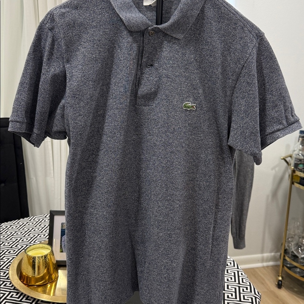 Lacoste blue/white marble Polo Shirt